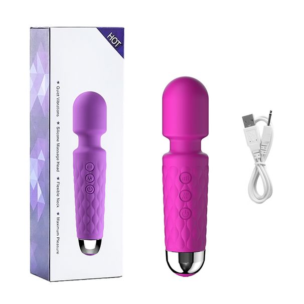 20 Moeds Powerful Av Wand Vibrator Adult Silicone Sex Toy 8 Speed Clitoris Stimulation Magic Massager Dildo Vi_voghion.com