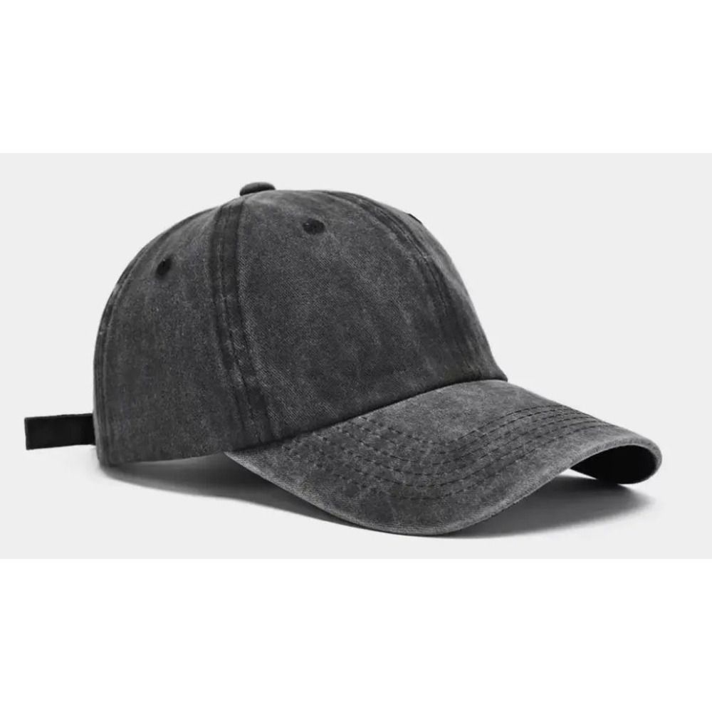 Unbeatable Quality Washed Cotton Embroidered Soft Top Duckbill Made Of Old Denim Hat Light Plate Sand Washed Baseball Cap_voghion.com