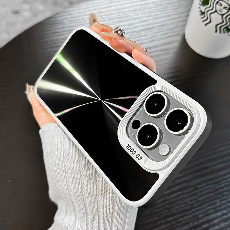 Suitable for 15Promax 15 14 12 personality colorful CD pattern large hole high-end  full edge with dustproof net anti-fall ultra-thin ins_voghion.com