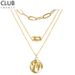 Pendant Multi Layer For Women Simple Clavicle Chain Temperament Necklace Sweater Clothing Assembly Accessories_voghion.com