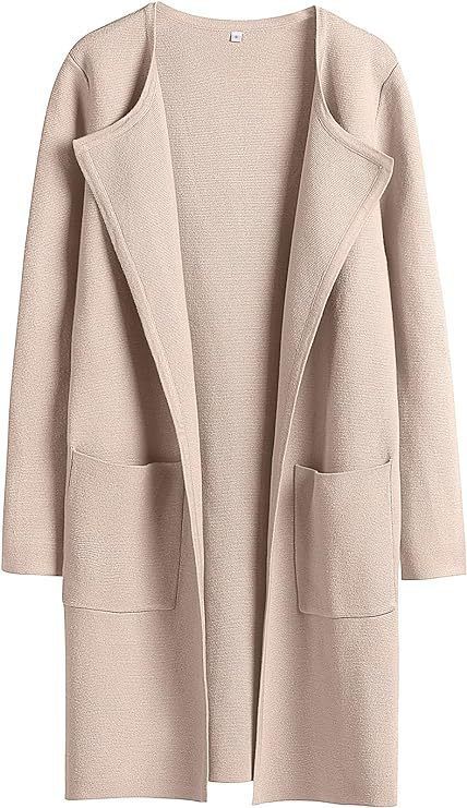 Damenbekleidung Mode Revers Wollmantel Top Jacke_voghion.com
