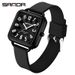 Stylish Minimalist Square Watch With Large Numerals, Waterproof Quartz Movement, Lightweight Silicone Strap For Students And Everyday Wear_voghion.com