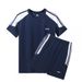 Sportswear set for men, made of polyester, ultra-thin summer clothing, high elasticity, casual, quick drying, men's two-piece set_voghion.com
