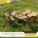 Outdoor Folding Egg Roll Table And Chairs Multi-Functional Household Full Set Durable New Lazy Portable Camping Picnic_voghion.com