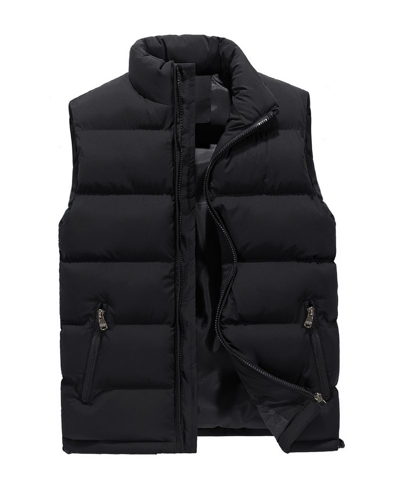 Gilet décontracté grande taille pour homme, coupe slim, automne et hiver, gilet chaud en coton_voghion.com