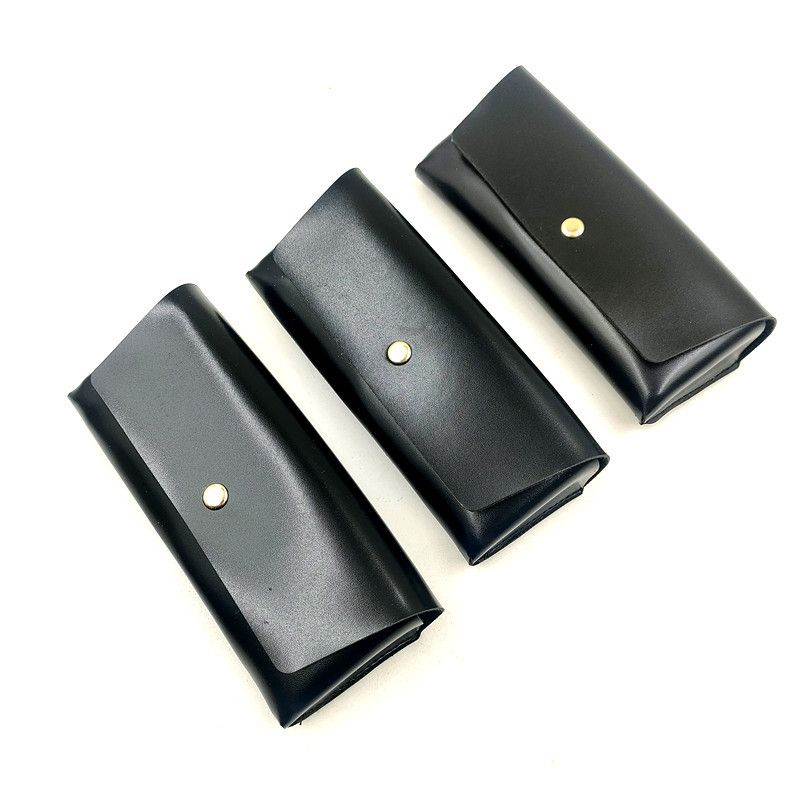 Occhiali da sole unisex in pelle, scatola portaocchiali portatile da esterno, scatola portaocchiali in pelle alla moda, borsa morbida, borsa per occhiali_voghion.com