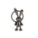 Metal Rabbit Keychain Car Keychain Couple Pendant Mobile Phone Rabbit Year Exclusive Bag Pendant_voghion.com