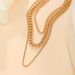 Hip-hop Punk Personality Chain Three-piece Necklace Female European And American Ins Three-layer Stacked Collarbone Chain Unisex_voghion.com