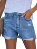 zerrissene Jeansshorts für Damen_voghion.com