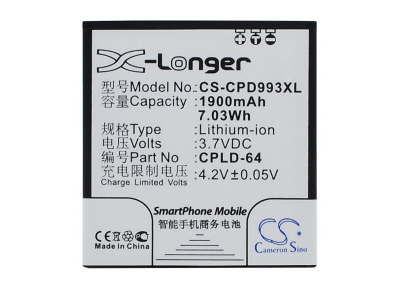 1900mAh Battery - CS-CPD993XL / Li-ion / Volts: 3.7_voghion.com