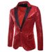 1 European And American Performance Dress Gold Sequin Korean Suit Nightclub Men's Wear Host Emcee Studio Jacket In Stock_voghion.com