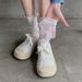 2025d Spring Summer Thin Fishnet Hollow Out Tube For Women Fresh Cute Mori Style Fairy Breathable Versatile Socks_voghion.com