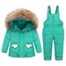 Premium Kids' Winter Snowsuit Set – Insulated Hooded Puffer Jacket & Pants (90% White Duck Down, Water-Resistant, Unisex 3-8Yrs, EU/US Style)_voghion.com