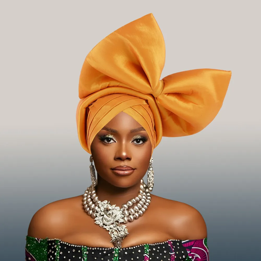 Hot Selling Headwear Wedding New Style Big Bow Headscarf Baotou Hat Xiyintemu_voghion.com