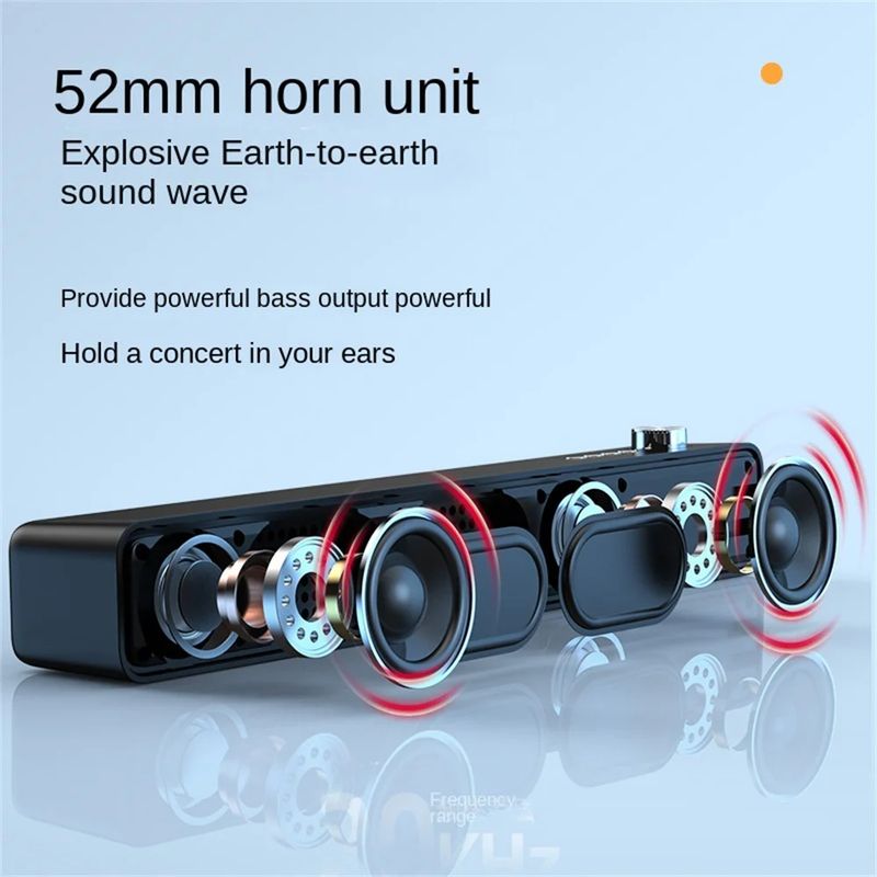 Original Bluetooth Subwoofer Soundbar TV Audio Echo Wall Computer Home Theater Music Wireless Bluetooth Speaker Gift_voghion.com