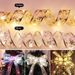 Elegant LED Ribbon String Lights For Christmas Decor – Warm White & Colorful Options, Battery Operated, Perfect For Home,_voghion.com