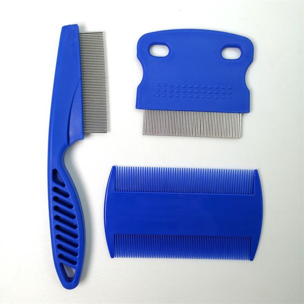 Pet cleaning and grooming products pet lice comb flea comb dense tooth needle comb lice comb tick hook combination set_voghion.com