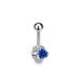 Nuovo piercing a bottone con pianeta blu e zircone a forma di goccia d'acqua, semplice bottone per ombelico a forma di luna, set da 5 pezzi_voghion.com