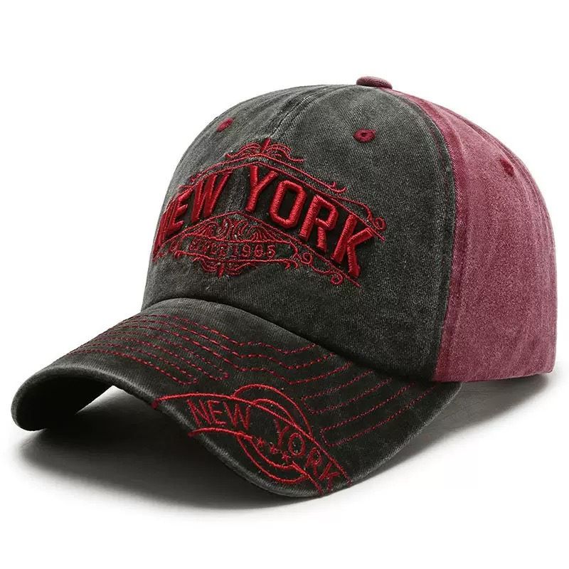Vintage Men's Baseball Korean Style Ins Trend Duckbill Cap Washed Outdoor Sports Women's Sun Hat_voghion.com
