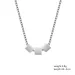 Collier en argent sterling prêt à l'emploi, chaîne de boîte, pendentif simple carré, cube, triangle, pour femmes, accessoires de mode, fête, mariage, bijoux_voghion.com