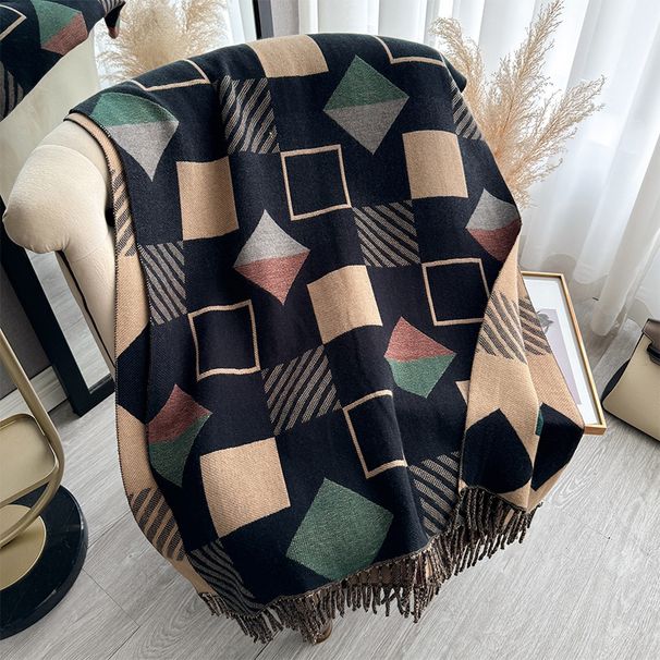 cashmere per uomo donna autunno inverno 2024, nuovo scialle grande color blocking versione coreana a doppio uso,_voghion.com