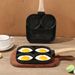 New Aluminum Four-Hole Multi-Hole Burger Large Handle Non-Slip Flat Pan Non-Stick Egg Frying Magic Tool_voghion.com