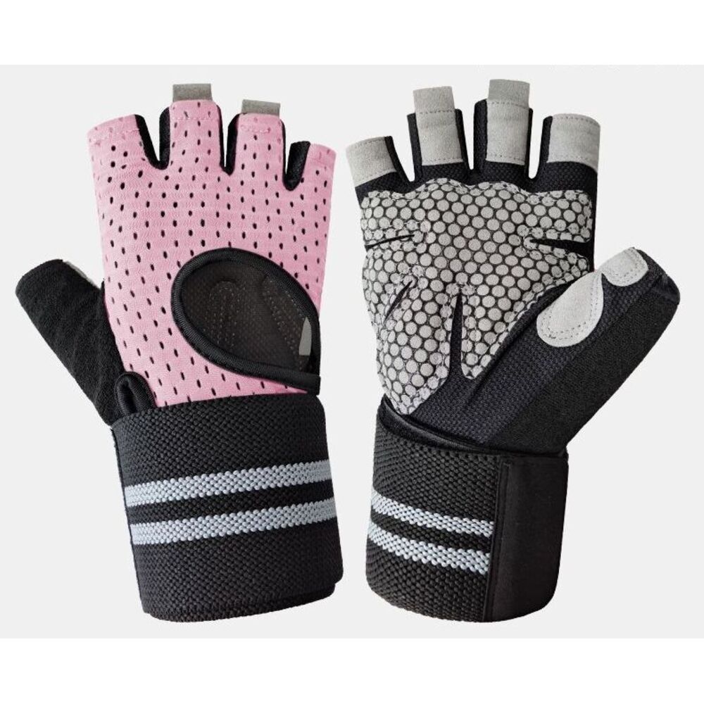 Fitness Women Men, Integrated Wrist Support, Non-Slip Breathable Gym Gloves For Pull-Ups And Dumbbells_voghion.com