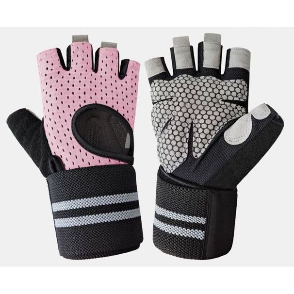 Fitness Women Men, Integrated Wrist Support, Non-Slip Breathable Gym Gloves For Pull-Ups And Dumbbells_voghion.com