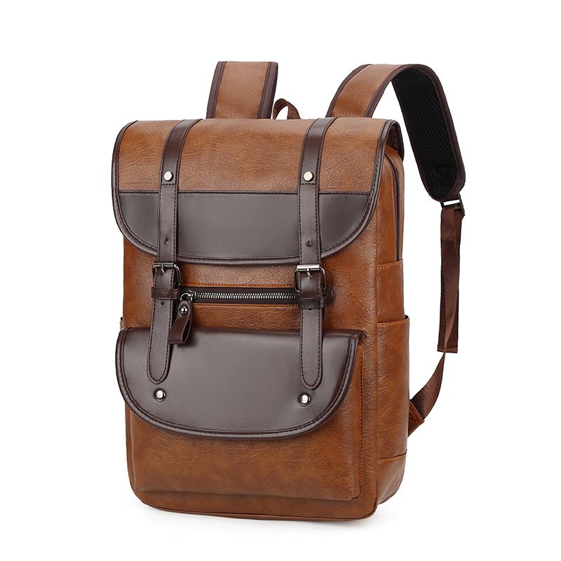 Business Men's Backpack Street Retro British Trendy Brand Student Backpack Fashionable Versatile Travel Backpack_voghion.com