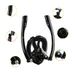 Maschera subacquea antiappannamento per adulti, completamente asciutta, per lo snorkeling, Ultra HD, impermeabile, con doppio boccaglio_voghion.com