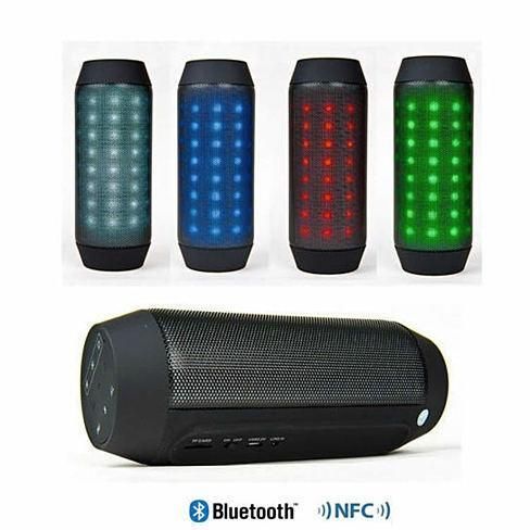 Bluetooth NFC Rainbow LED Lights and Music Speaker with FM Radio_voghion.com