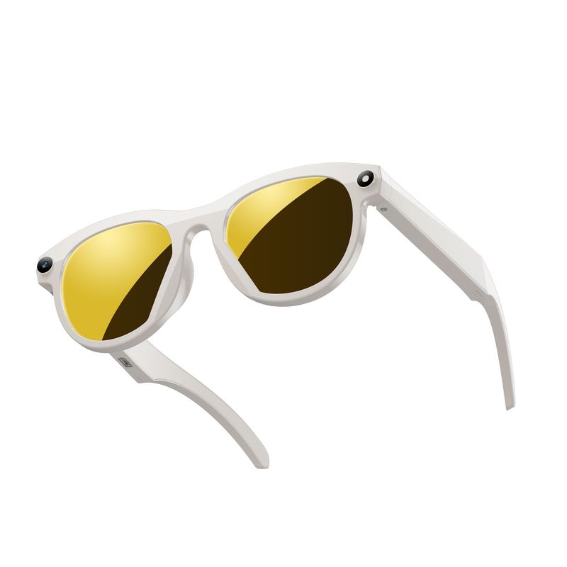 Lunettes intelligentes IA – Caméra 200 MP, traduction en temps réel et reconnaissance d'objets – Bluetooth 5.0, commandes tactiles et par boutons, 4 Go de stockage pour photos et vidéos_voghion.com