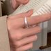 High-Value Versatile Plain Band For Women, Tail Niche Design, High-End Feel, Light Luxury Index Finger Ring, Open Ring_voghion.com