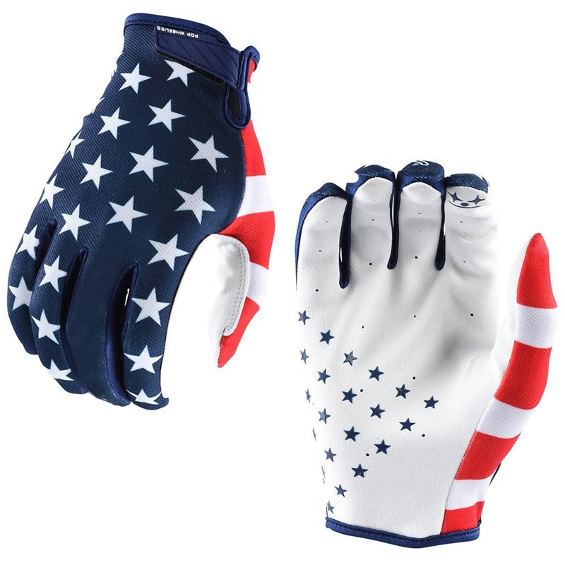 Rękawiczki rowerowe TLD Dwukolorowe rękawice terenowe Długie palce Rękawiczki rowerowe Rękawiczki motocyklowe Rękawiczki do jazdy górskiej_voghion.com