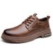 Glide Glide Leather Spring British Scarpe Derby Casual con Suola Spessa da Uomo Formali da Sposa Lavoro Stivali Martin Bassi_voghion.com
