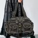 Women's Washed Denim Tote Bag Multi-Pocket Vintage Crossbody Bag 2025 Fall/Winter New_voghion.com