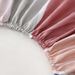 Pink Geometric Round Bed Sheet Polyester Skin Friendly Bed Fitted Sheet Mattress Protector Fitted Sheet_voghion.com