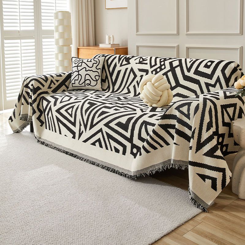 Sofa Covers For Sectional Sofa Set Couch Cover With Tassel L Shaped Cover Washable Chenille Couch Protector_voghion.com