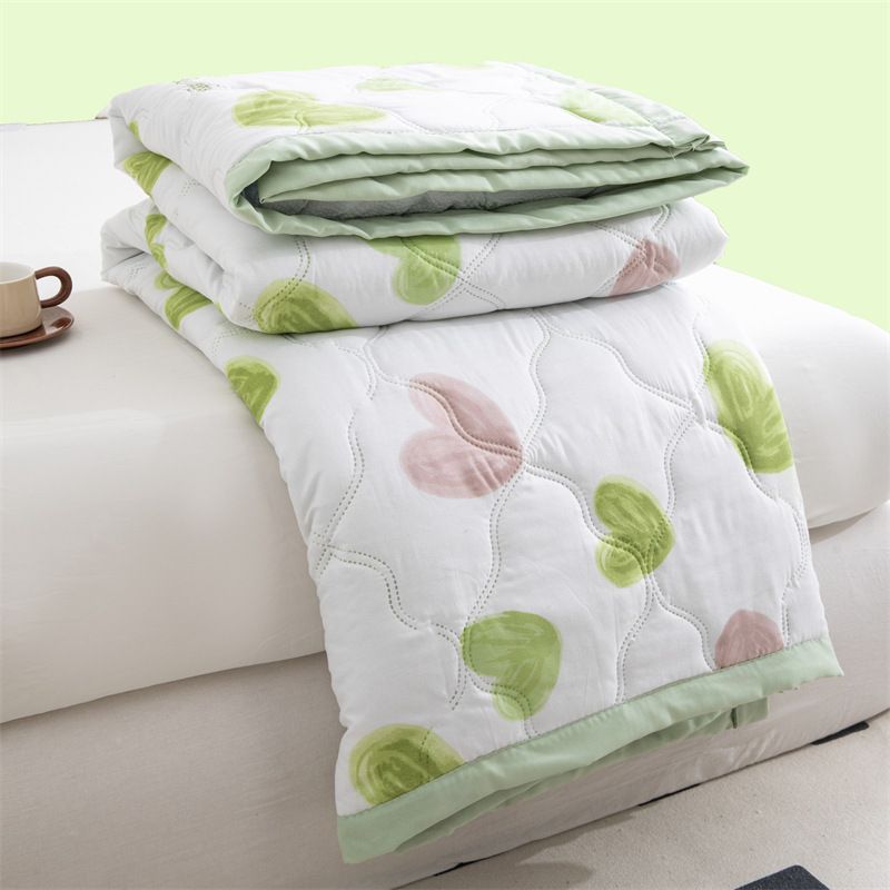 Breathable Washed Cotton Summer Blanket - Ultra-Soft Brushed Fabric Skin-Friendly Lightweight For Dorm/Air Conditioning (Solid Color Twin Size)​_voghion.com