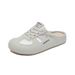 Halbschale weiße Schuhe Studentin Mesh atmungsaktive Erhöhung Schuhe Casual Board Schuhe_voghion.com