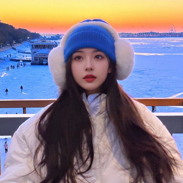 Plüsch-Ohrenschützer für Damen, Winter, neue Ohrtasche, warm und vielseitig, winddicht und kältebeständig, faltbarer Ohrenschützer_voghion.com