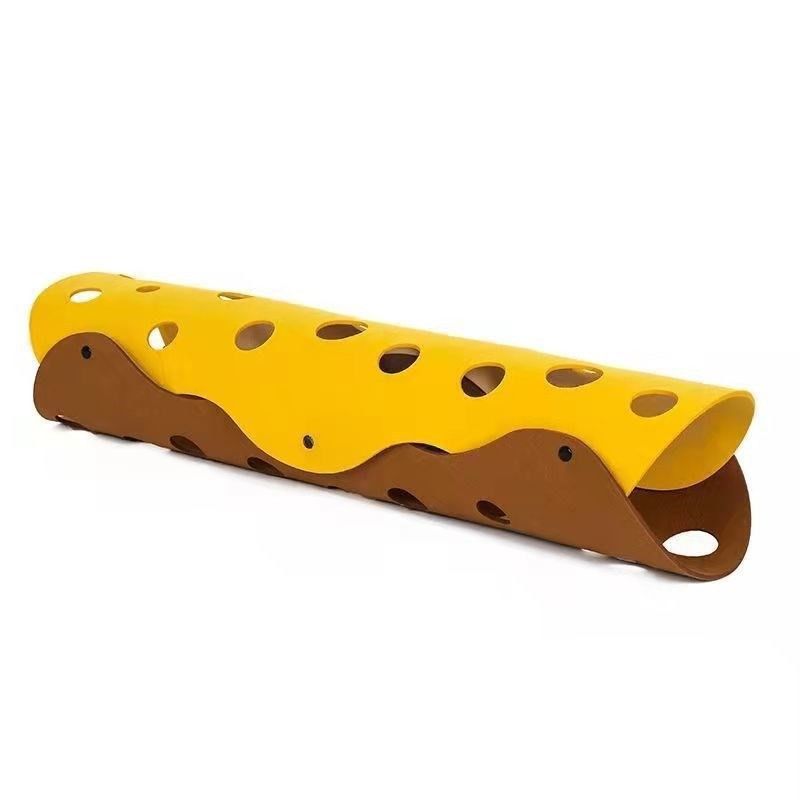 Felt Cat Tunnel DIY Color Matching Cat Tunnel Toy Pet Egg Roll-shaped Self-healing And Relieving Boredom Removable, Washable And Foldable_voghion.com