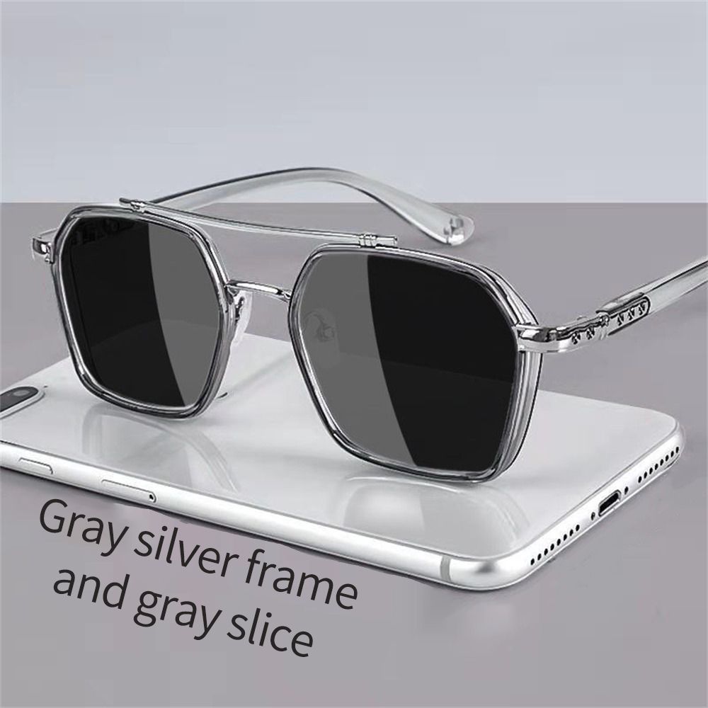 Cycling Su Square Metal Glasses Men Women Eyeglass Fashion Oversized Retro Punk Glasses Oculos De Sol Fishing_voghion.com