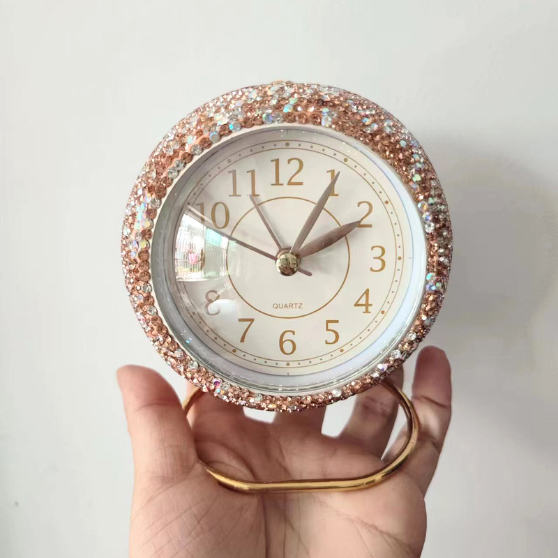 RYYD Crystal Alarm Clock - Silent Wake-up｜LED Display｜Student Dorm Essential_voghion.com