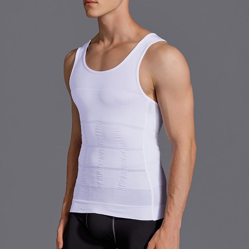 Belly Holding Vest Men's Shaping Waist Compression Tights Fiess Corset Seamless_voghion.com