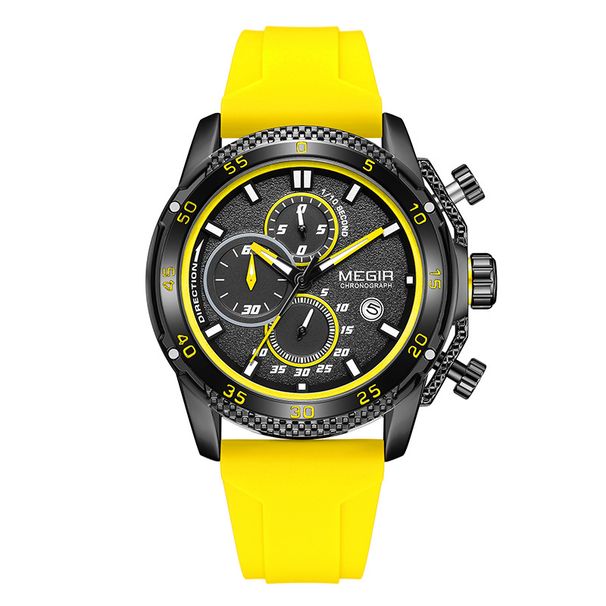 Reloj cronógrafo deportivo para hombre – Resistente al agua hasta 30 m, luminoso, indicador de fecha, correa de silicona (negro/azul/rojo/naranja/rosa, estilo militar e informal)_voghion.com