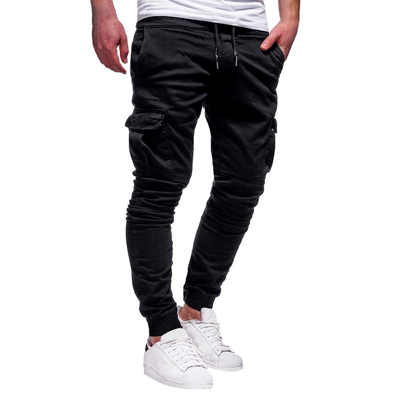 Casual Men Pants Fashion Big Pocket Hip Hop Harem Pants Quality Outwear Sweatpants Soft Mens Joggers Men's Trousers_voghion.com