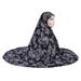 Novo cachecol estampado XL, tecido de flores, boné malaio, chapéu árabe_voghion.com