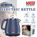 1.8L Stainless Steel Electric Kettle - Fast Boiling, Auto Shut-Off, Double-Wall Insulation, Retro Design For Home & Office (220V-240V EU Plug)_voghion.com