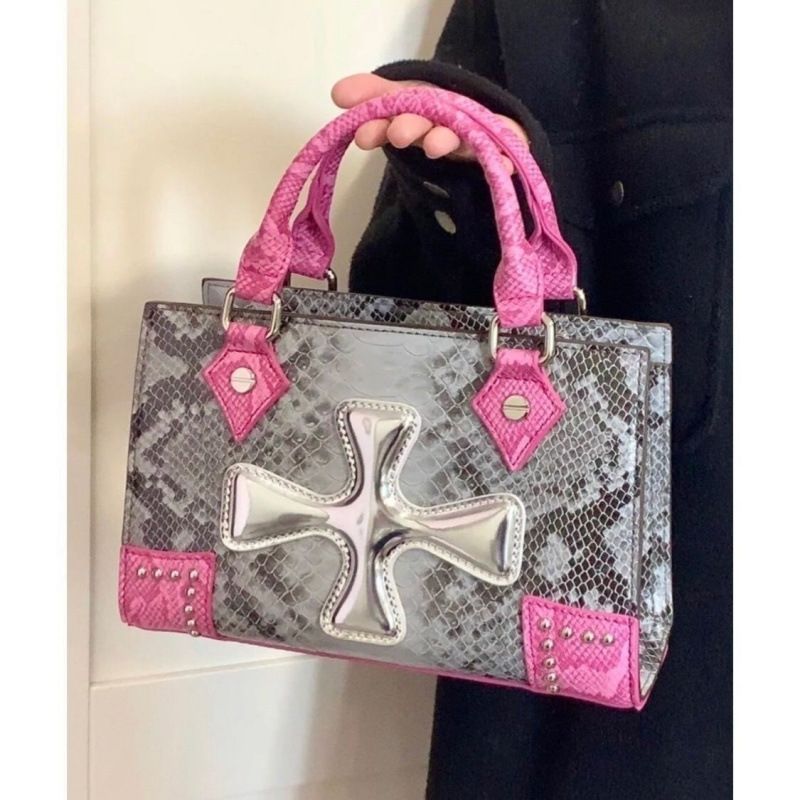 2025 Large Capacity New Women's Color-Block Trendy Crossbody Handbag Versatile High-End Korean Style_voghion.com